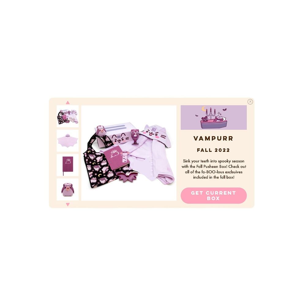 Fall 2022 Vampurr Pusheen Box